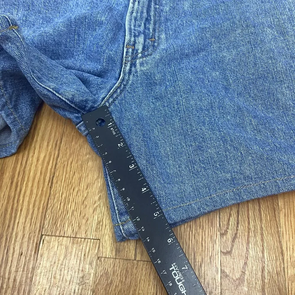 Levis 550 Shorts Mens 42 Blue Relaxed Fit Denim‎ Jean Cutoffs Zipper Fly Casual